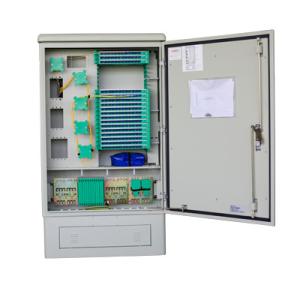 China 288 Core Steel Outdoor Fiber Distribution Cabinet With The Cassete Splitter wholesale
