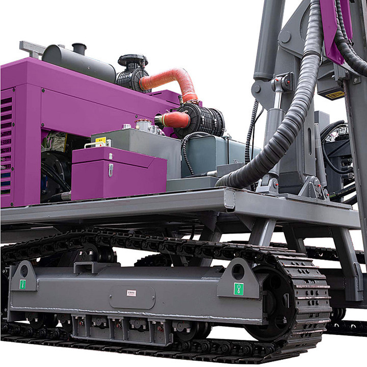 Solar Pile Driver Machine Hydraulic Portable Pile Driver Screw Pile Driving Equipment with Rotary Torque 10000N.m