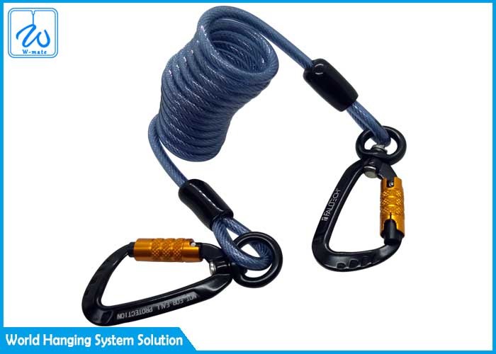 Self Retracting Green Spring Lanyards Cell Phone Loop Lanyard