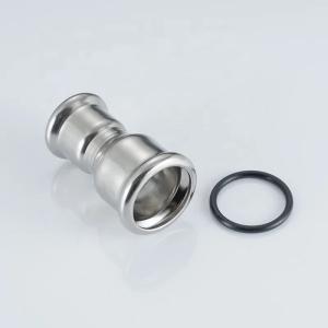 China SS304 316L Reducing Coupling Stainless Steel Pipe Connector Press Fittings wholesale