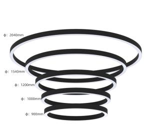 China Round Aluminum LED Channel For LED Strip Lights Bendable Black Color wholesale