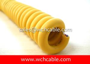 China UL Approval PUR Retractable Spiral Cable Heat Resistant Colour Optional wholesale