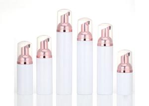 China SGS White Body 100ml Foam Pump Bottle Large Caliber Lash Shampoo Packaging wholesale