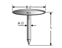 Carbon Steel Di Electric Cup Head Pins For Fixing Fiberglass Insulation On Metal Ductwork