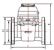 R80 Cold Hot Woltman Water Meter Heating Supply Size DN100 Ductile Iron Housing