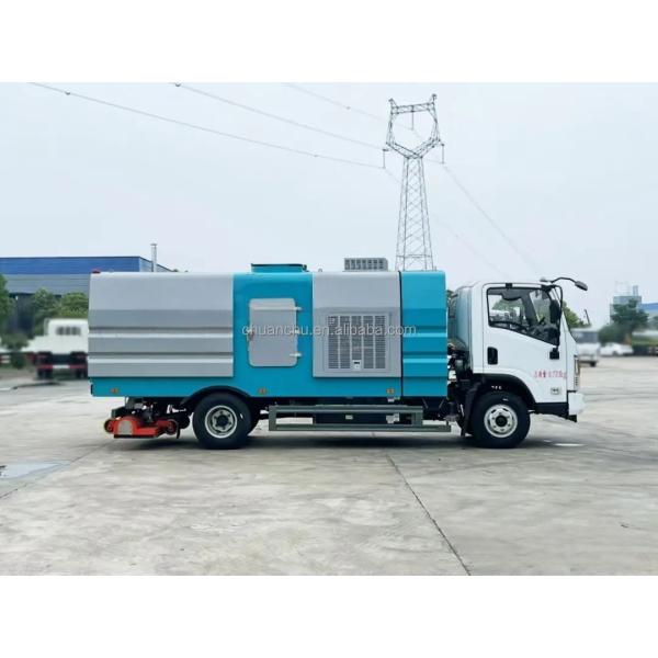 Pure Electric 4*2 Dongfeng Vacuum Truck Road Sweeper Street Dust Cleaning Truck City Sanitation Vehicle