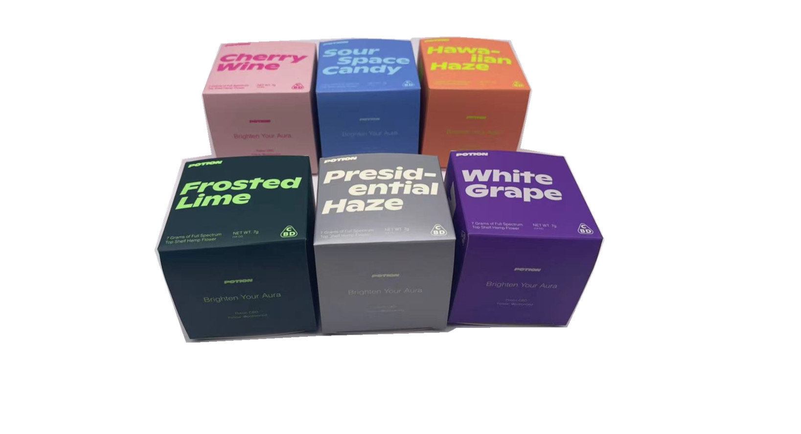 350GSM White Cardboard Healthcare Packaging Box For Custom CBD Packaging