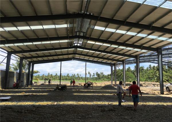 Lightweight Fabrication Steel Structure Warehouse For Philippines Long Service