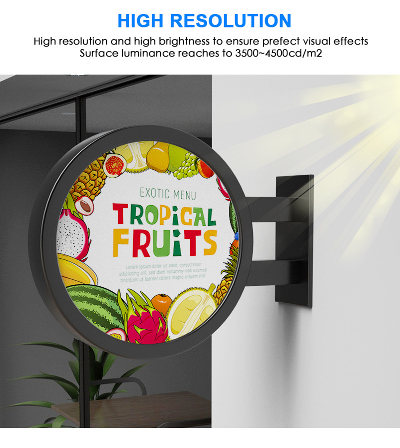 Outdoor P4.68 Round LED Sign , Circular Led Logo Display