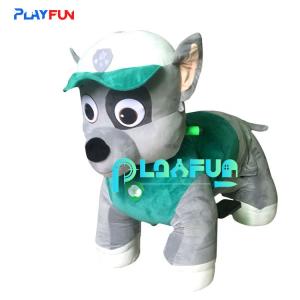 China team music filled electric animal walking horse riding dog children walking battery riding wholesale