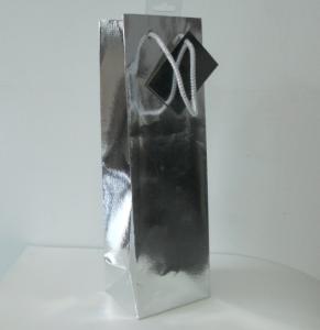 China holographic paper bag for wine holographic paper wine bag wholesale