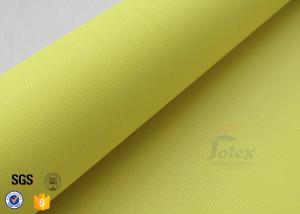 China Yellow Acrylic Coated Fiberglass Fire Blanket 530GSM 0.43MM For Welding wholesale