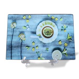 China Sustainable Kitchen Rectangular Tempered Square Cutting Board for Glass Dining Table wholesale
