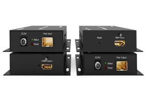China Surface Mountable 60KM UHD 4K HDMI Fiber Extender wholesale