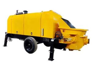 China Diesel Hydraulic Trailer Construction Concrete Pump 420L Oil Tank Capacity wholesale