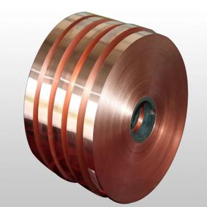 China Customized Brass Heating Copper Coil Strip / Tape C1100 Red 50mm wholesale