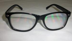 China plastic frame okulary rainbow 3d fireworks glasses 0.06mm PET laser lenses wholesale