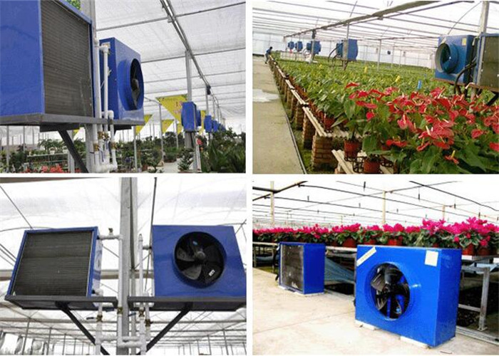 CE Certification Greenhouse Heating System Solar Fan / Air Blower Auto Alarm Function