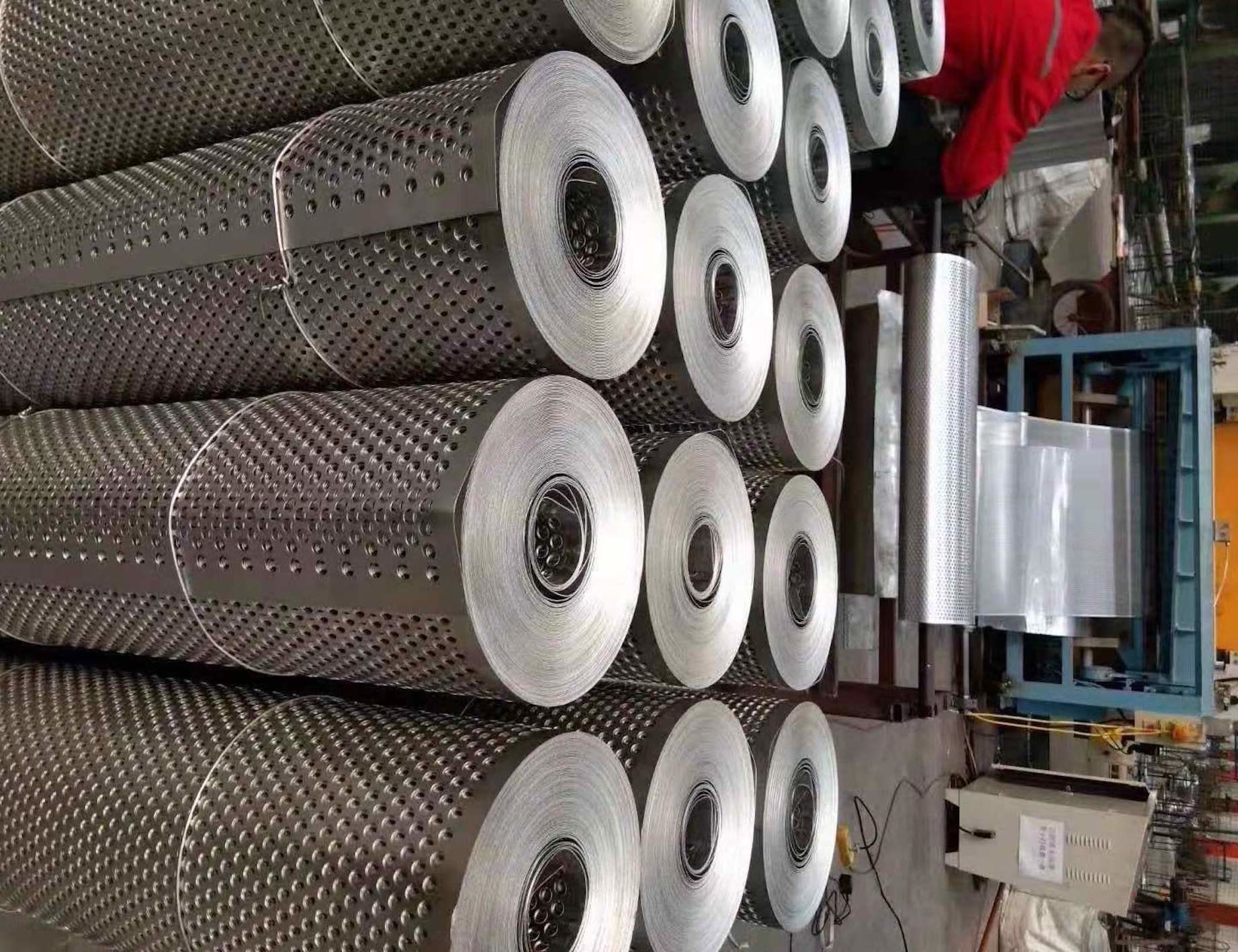 SS201 Punching Uniform Mesh Perforated Metal Panels Sound Insulation