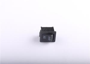 China Black Small Rocker Switch AC 6A 250V 10A 125V With 2 Solder Lug On / Off wholesale