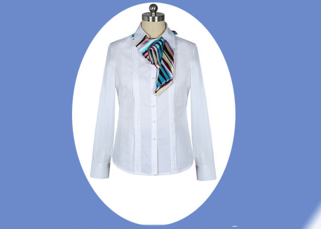 White Shirt Skirt Corporate Office Uniform For Women Office Clothing