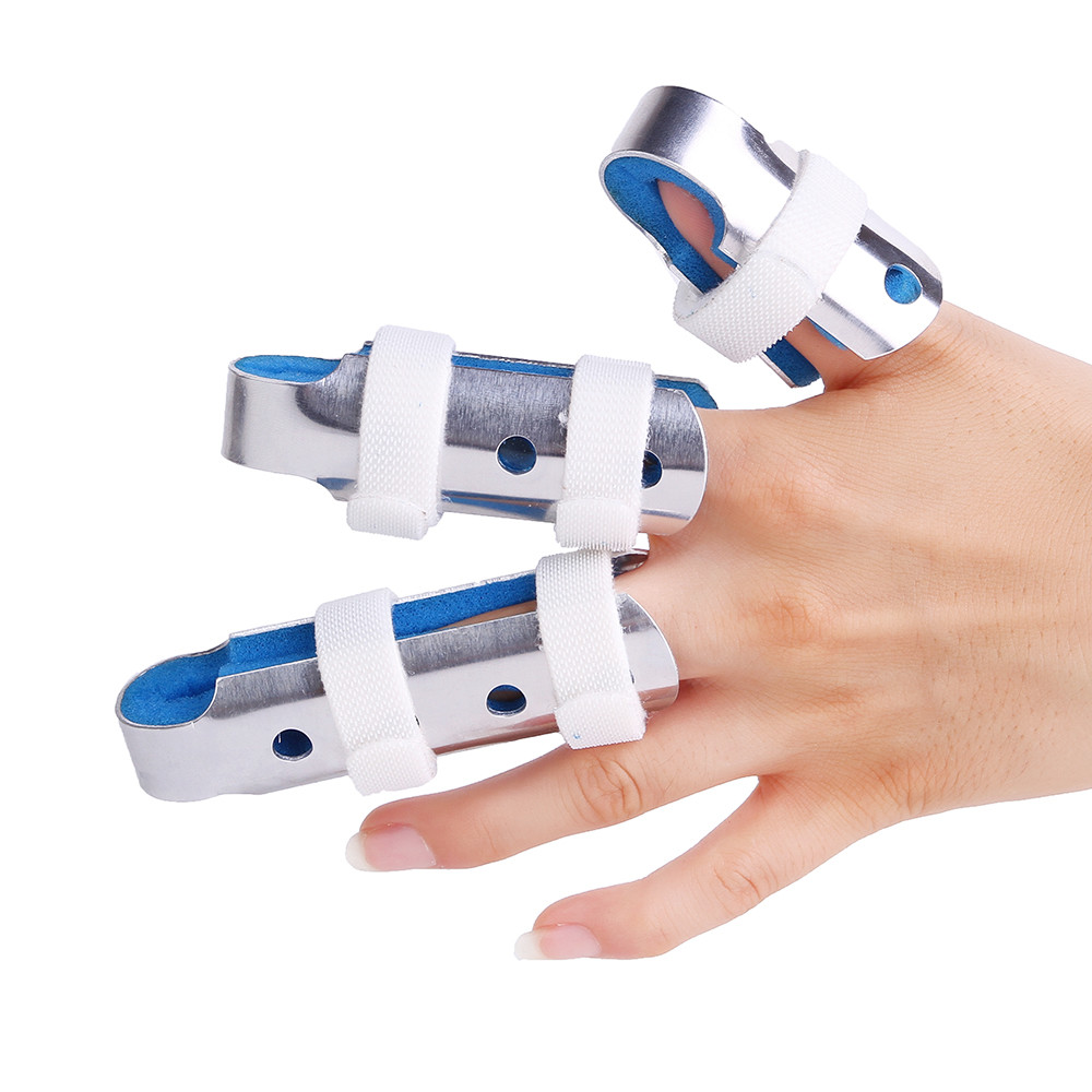 Breathable Metal Aluminum Baseball Finger Splint For Rehabilitation