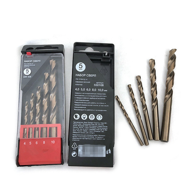 5pcs/ Set Steel Twist Alloy Drill Bit Diameter 4mm 5mm 6mm