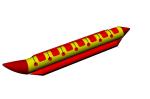 Inflatable Banana Boat For 5 Persons , Inflatable Towable Water Tube