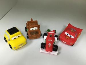 China BPA free Vinyl Pullback Racer Cars toy, PVC Cars pull-back vehicle toy wholesale