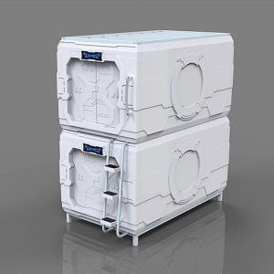 China Hostel Vertical Soundproof Capsule Bed Science Fiction Stainless Steel Hand wholesale