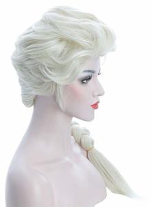 China Women'S Long Beige Braided Cosplay Party Wigs Halloween Cosplay Wig For Adult wholesale