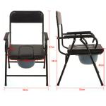 Aluminum Alloy Medical Transport Wheelchair Folding Shower Toilet Wheelchair For