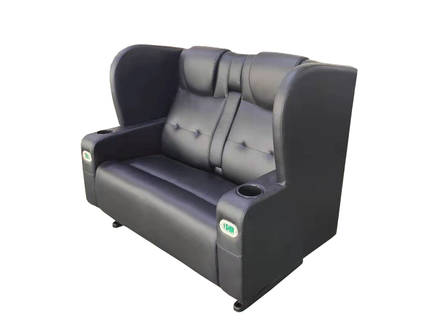 Metal Frame Cinema Lover Chair Theatre Couple Seat