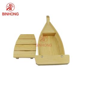 China 100% Natural Bamboo 23'' Sushi Boat Tray For Restaurant wholesale
