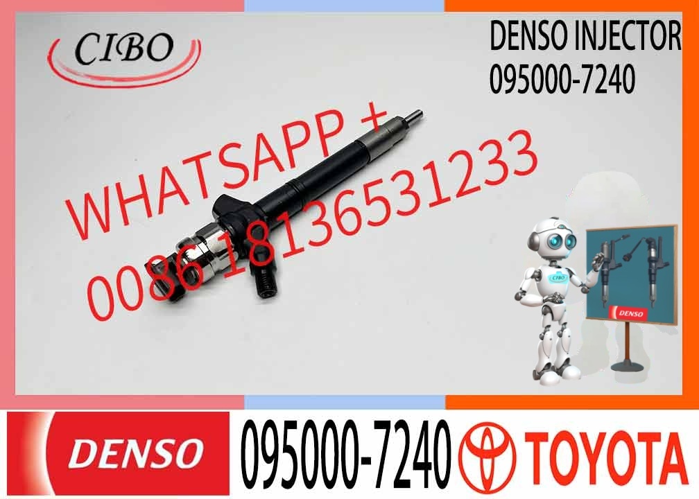 Diesel Fuel Injector 095000-7240 23670-0R110 236700R110 for Lexus Toyota Avensis 2.2 d 2AD-FTV D4D