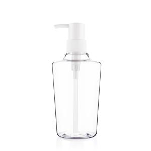 China Sustainable Unique Shape 400ML Shampoo Pump Dispenser Bottles wholesale