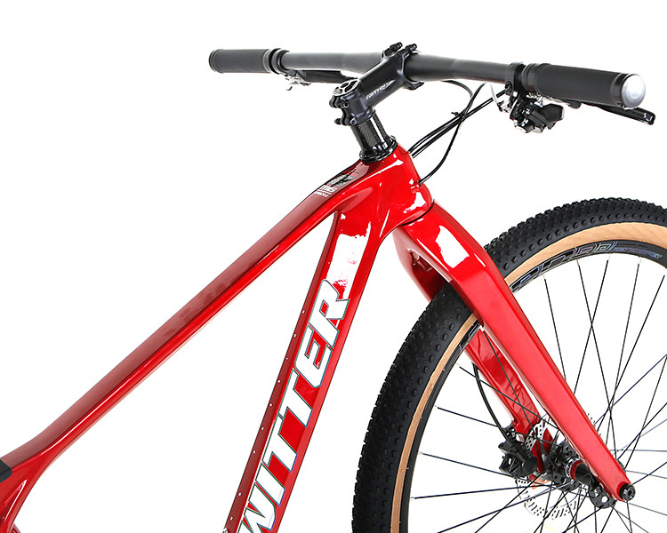 M6 GRAVEL Carbon Fiber MTB Bike Rigid Fork 12 Speed Thru Axle Disc for Men'S