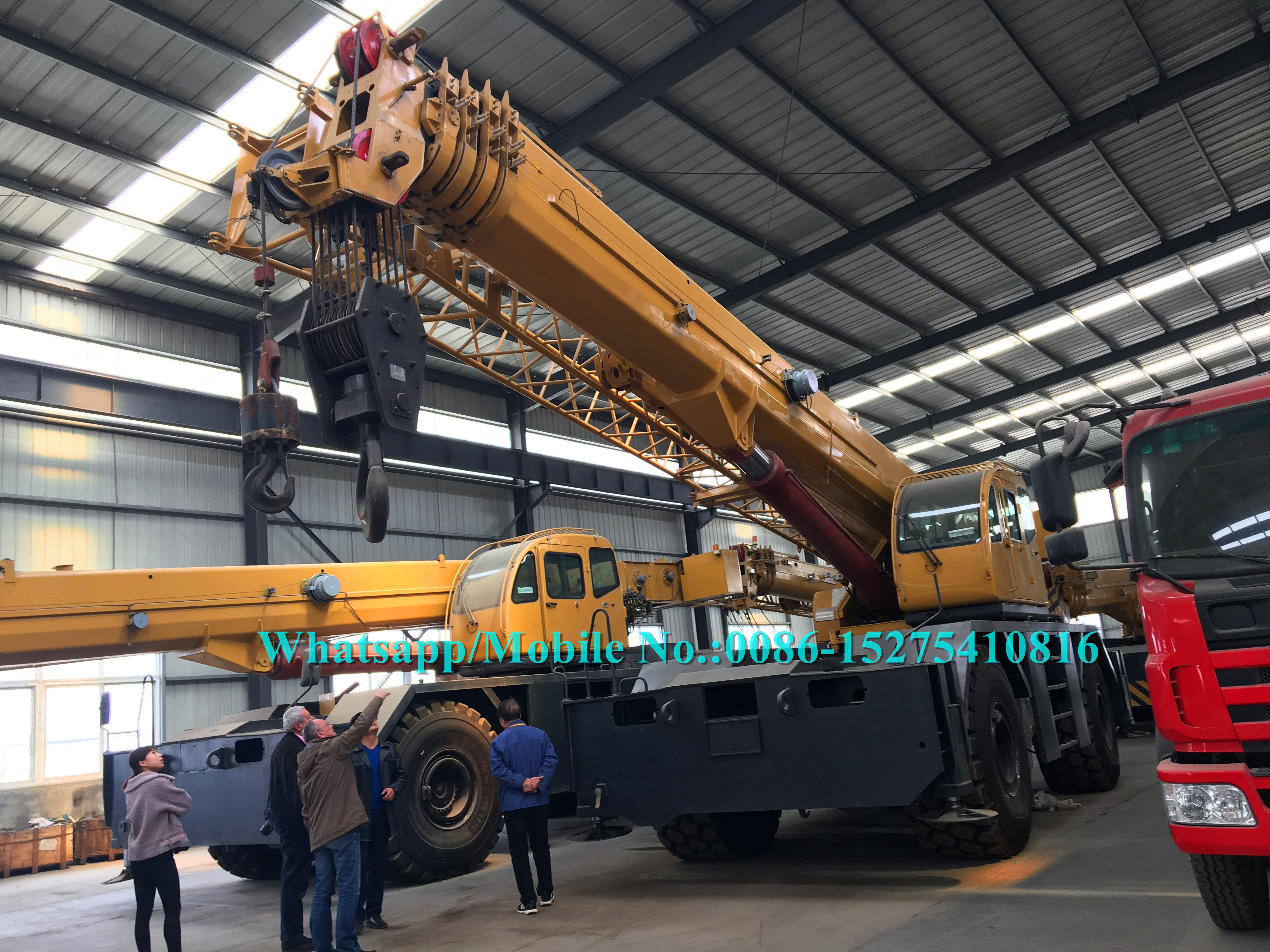 55 Ton ZOOMLION Rough Terrain Crane , Hydraulic Truck Cranes RT55 Single Cab Design