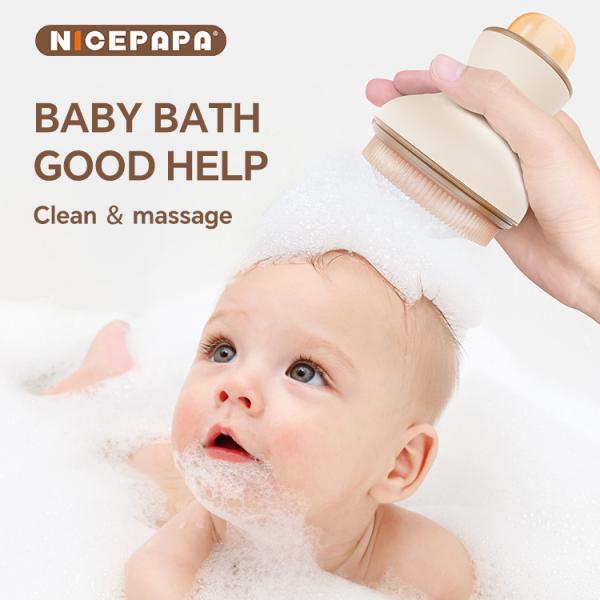 Liquid Storage Smooth Foam ＆ Baby Bath Shampoo Brush Combination Product Food