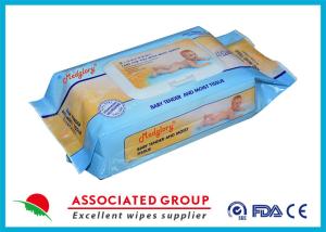 China 80 Pcs Natural Baby Tender And Moist Tissue / Baby Wet Wipes wholesale
