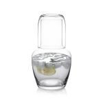 1L handmade Glass Water Carafe With Tumbler