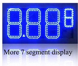 big 6 digit 7 segment led display 12 inch giant customised led 7 segment display for time clock outdoor