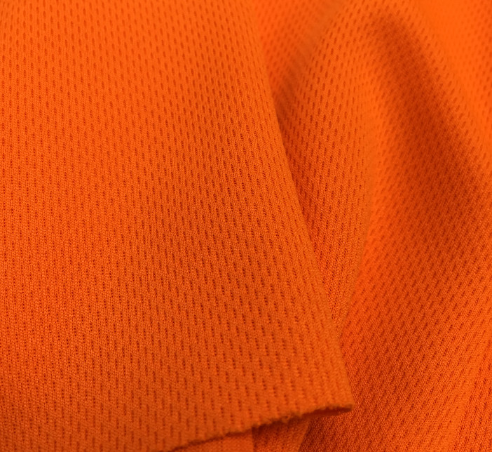 100% polyester wicking high quality of smooth handfeel big mesh eyeylet knitted fabric