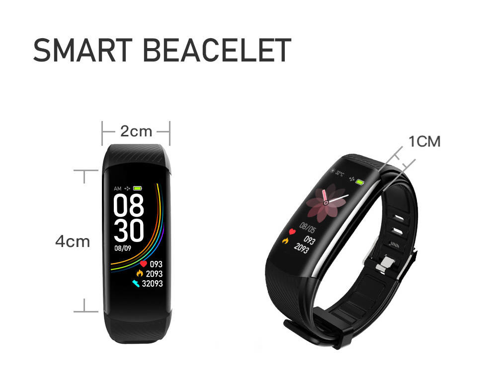 Smart Bp Hr Bracelet Camera Control Moving Target Fitness Tracker For Women
