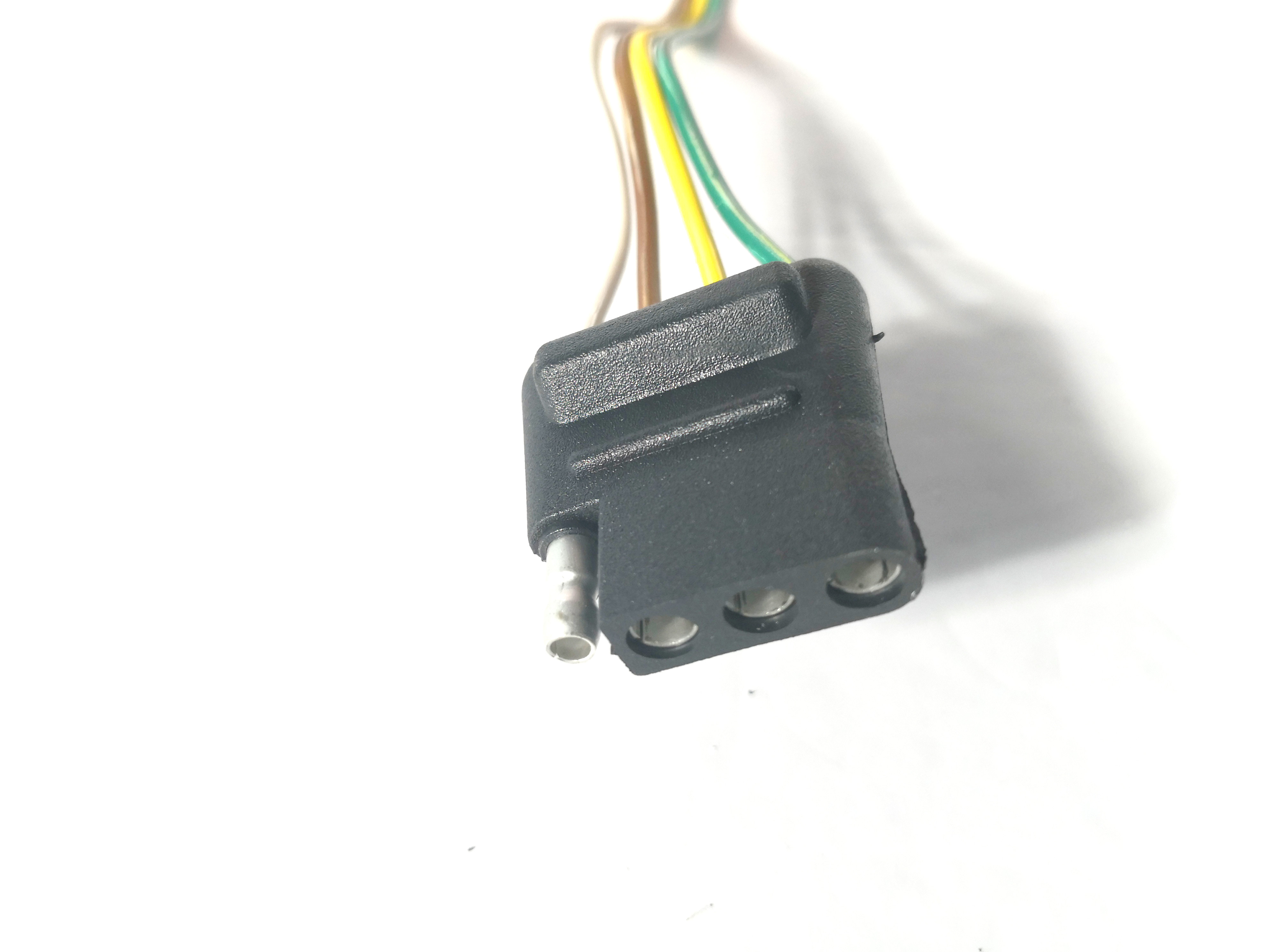 4 Way Heavy Duty Trailer Connector Wiring Electronic PVC Straight Type