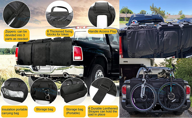 52 Inch Pickup Truck Tailgate Bike Pad For Mountain Bikes Mechanic Tool Portable