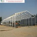 Precision Steel Structure Poultry House Galvanized Steel High Load Bearing