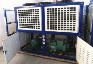 China Semi Closed Freezer Condenser Unit Anti Corrosion Galvanized Steel Casing wholesale