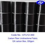 12K 300GSM Carbon Fiber Fabric / Unidirectional Carbon Fiber For Building