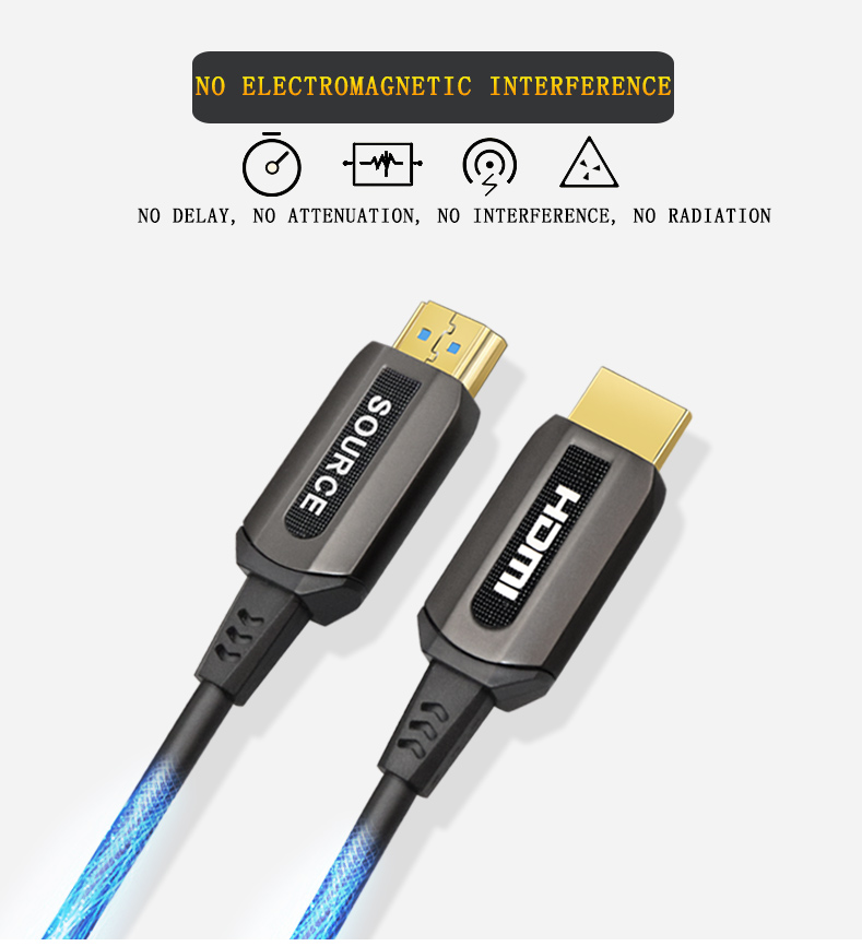 10m High speed  support 4K 3D  optical fiber AOC HDMI 4K cable